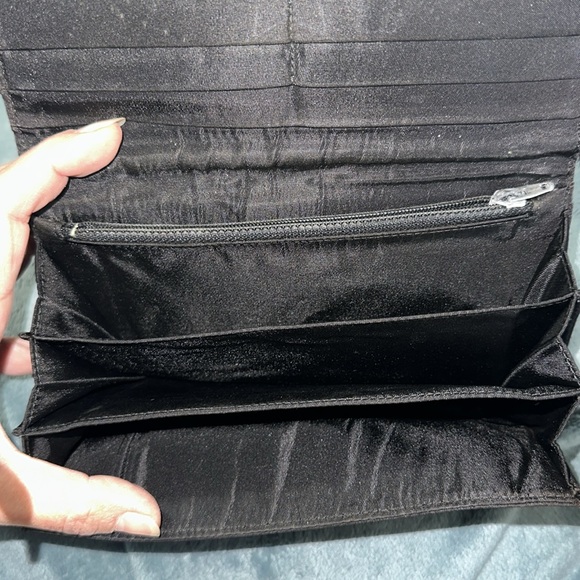 Prada black nylon long wallet Velcro closure damaged - Picture 8 of 9